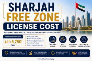 Sharjah free zone license cost