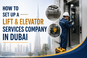 elevator company setup process in Dubai,