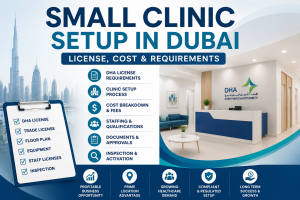 small clinic setup in Dubai