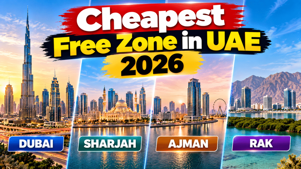 UAE Free Zone License Cost Comparison 2026